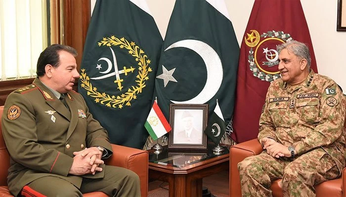 General Bajwa, Tajik Defence minister discuss regional situation, Tajik-Afghan border